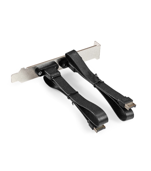 Планка портов в корпус 2xType-C SuperSpeed+ ExeGate BrctUSB32E-2C (USB3.2 Gen2 2xType-E 20Pin Male --> 2xType-C USB 3.2 Gen 2, SuperSpeed+ скорость до 10 Гбит/с, кабель 30 см)