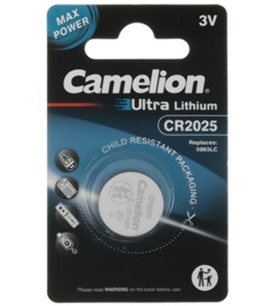 Элемент питания литиевый Camelion CR CR2025 BL-1 (блист.1шт)