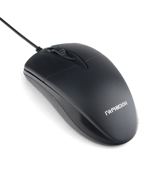 Мышь проводная Гарнизон GM-220XL черный, 1000 dpi, USB, кнопки - 3