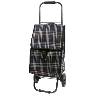 Тележка с сумкой Рыжий кот D203ECO Tartan, до 30 кг