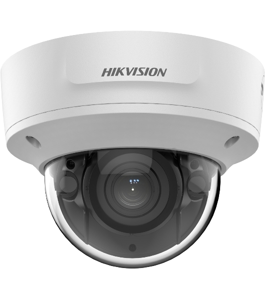 Уличная купольная IP-камера Hikvision 8Мп с EXIR-подсветкой до 40м и технологией AcuSense1/2,8' Progressive Scan CMOS; вариообъектив 2.8-12мм; угол обзора 108°~30°; механический ИК-фильтр; 0.005лк@F1
