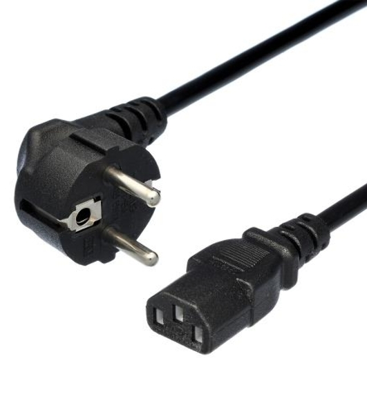 Кабель питания GoPower евровилка CEE 7/7-C13 1.2м ПВХ 0.75мм черный (1/10/200)