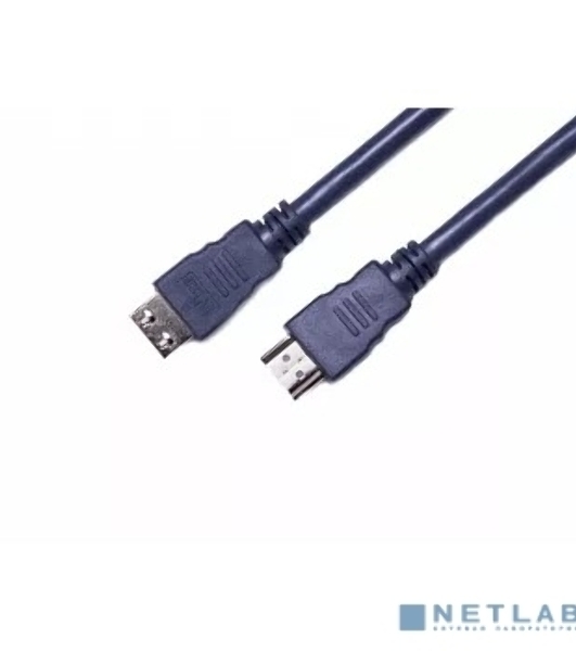 Кабель HDMI CP-HM-HM-1.8M Wize, 1.8 м, v.2.0, K-Lock, soft cable, 19M/19M, позол.разъемы, экран, темно-серый, пакет