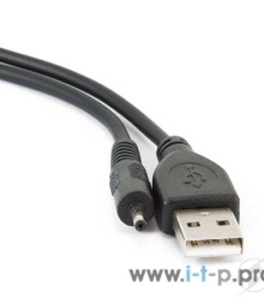 Кабель Gembird/Cablexpert AM/DC 2,5мм 5V 2A (для планшетов Android), 0.7м, экран, черный, пакет