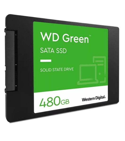 Накопитель SSD WD Green WDS480G3G0A, 480Gb, SATA III, 2.5', R/W 545/545