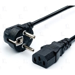 Кабель питания GoPower CEE 7/7-C13 3.0M 00-00027328 черный, фото2