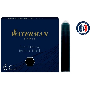 Картридж Waterman International 52011 (CWS0110940) Intense черный чернила, для ручек перьевых (6шт)