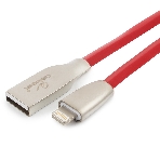 Кабель Cablexpert для Apple CC-G-APUSB01R-1M, AM/Lightning, серия Gold, длина 1м, красный, блистер, фото 1