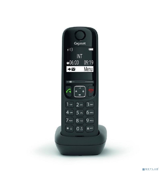 Дополнительная трубка Dect Gigaset AS690HX черный для AS690