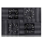 Подставка Deepcool MULTI CORE X8 (MULTICOREX8) 17'381x268x29мм 23дБ 2xUSB 4x 100ммFAN 1290г алюминий/пластик черный, фото 1