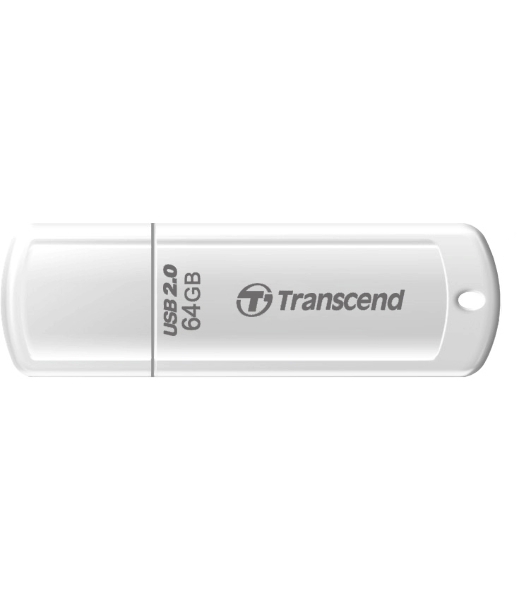 Флешка USB Transcend JetFlash 370 (TS64GJF370), 64Gb, USB 2.0, R/W 25/10, белый