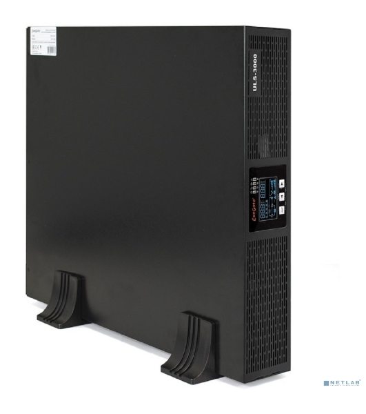 Источник бесперебойного питания On-line ExeGate EP285648RUS PowerExpert ULS-3000.LCD.AVR.C13.USB.RS232.SNMP.2U 3000VA/3000W, On-Line, PF=1, LCD, 6*IEC-C13, RS232, USB, SNMP-slot, Rackmount 2U/Tower, черный