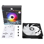 Кулер для корпуса Thermaltight TL-C12C-S (120x120x25мм, 4-pin PWM, ARGB, 66.17CFM, 25.6dBA, 1550RPM, черный), фото11