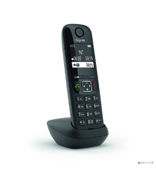 Дополнительная трубка Dect Gigaset AS690HX черный для AS690