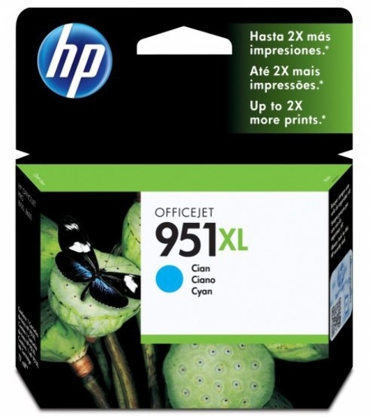 Картридж струйный HP 951XL CN046AE голубой для HP OJ Pro 8100/8600 (1500 стр.)