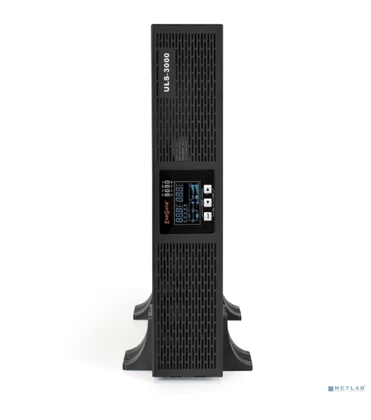 Источник бесперебойного питания On-line ExeGate EP285648RUS PowerExpert ULS-3000.LCD.AVR.C13.USB.RS232.SNMP.2U 3000VA/3000W, On-Line, PF=1, LCD, 6*IEC-C13, RS232, USB, SNMP-slot, Rackmount 2U/Tower, черный