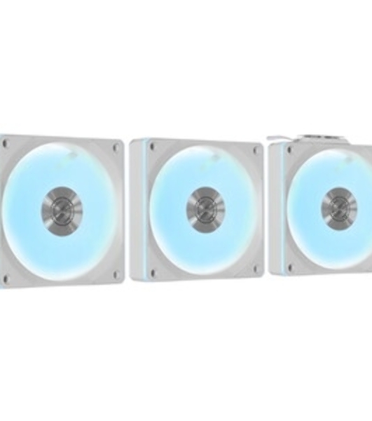 Вентилятор для корпуса Lian-Li Uni Fan CL Wireless 120 ARGB 124х120x28 белый 4-pin 29.8дБ (упак.:3шт) (G99.12CL1W3W.R0) Ret