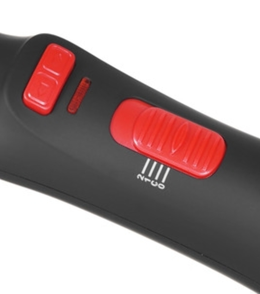 Фен-щетка BRAYER BR3133RD черный/красный, 1000 Вт, 40 мм