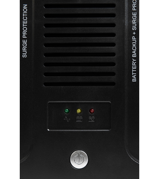 Источник бесперебойного питания SMARTWATT UPS SAFE PRO 1000 черный 1000/600 ВА/Вт, линейно-интерактивный, напольный/настенный, LED индикация, Shuko CEE7/4 - 8 шт. (4 шт. с резервным питанием, 4 шт. - сетевой фильтр)