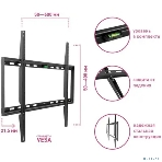 Кронштейн Arm media STEEL-1 new черный, настенный, 32'-90', max 60 кг, VESA 600x400 мм, фото8