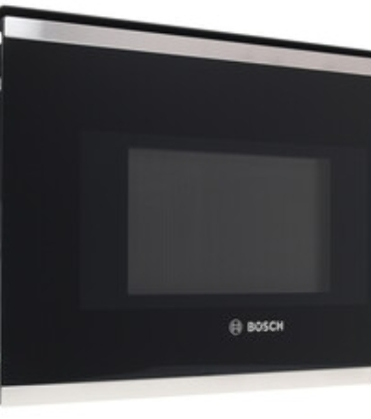 Встраиваемая микроволновая печь Bosch BFL524MS0 нержавеющая сталь, 20 л, 800 Вт, переключатели - поворотный механизм/сенсор