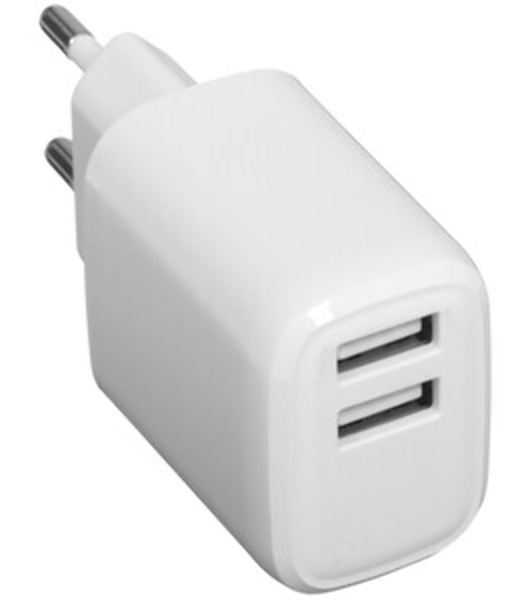 Сетевое зарядное устройство Cablexpert MP3A-PC-58, 10.5Вт, 2.1А, 2хUSB, белый, пакет