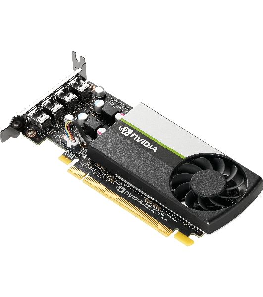 Видеокарта PNY GPU NVIDIA VCNT1000-8Gb-SB PCI-Express 3.0 x16, LP8 Gb GDDR6 128-bit, 4x Mini DP 1.4, 1x LP bracket.