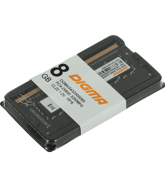Оперативная память Digma, DDR4, 8GB (1x8 GB), 3200 MHz, CL22, SO-DIMM