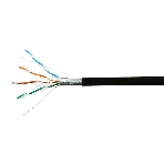Кабель SkyNet Light FTP outdoor 4x2x0,46, медный, FLUKE TEST, кат.5e, однож., 100 м, box, черный, фото2