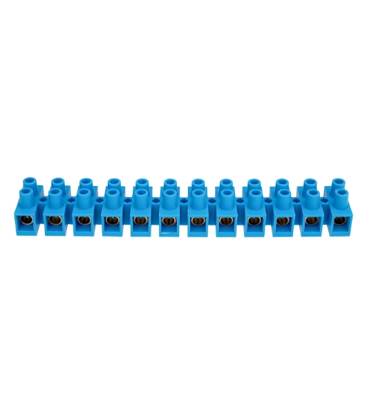 Клеммная винтовая колодка Rexant KВ-40 25-40, ток 100 A, полиэтилен синий (10 шт./уп.)