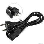 Кабель питания ExeGate Power PC-1P (Евровилка Schuko->С13) VDE-250V-3*0.5-CU, 6A, черный, 1.0м, фото2