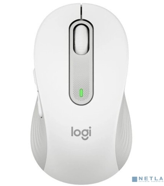 Мышь беспроводная Logitech Signature M650 белый, 4000 dpi, радиоканал, Bluetooth, USB, кнопки - 5