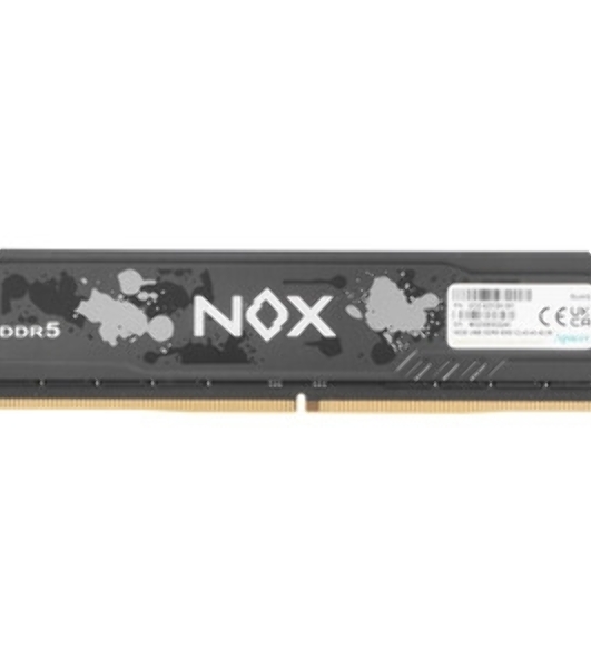 Оперативная память Apacer Nox, DDR5, 16Gb (1x16 GB), 6000 MHz, CL40, DIMM, радиатор, черный