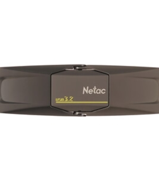Флешка USB Netac US9 (NT03US9C-512G-32TA), 512Gb, USB 3.2 Gen2 Type-A/USB Type-C, R/W 1000/900, серебристый