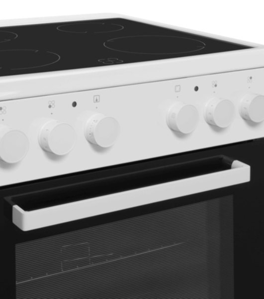 Плита электрическая Maunfeld MEC65CW07 белый, конфорок 4 шт, духовка 60 л, 60 см x 85 см x 60 см