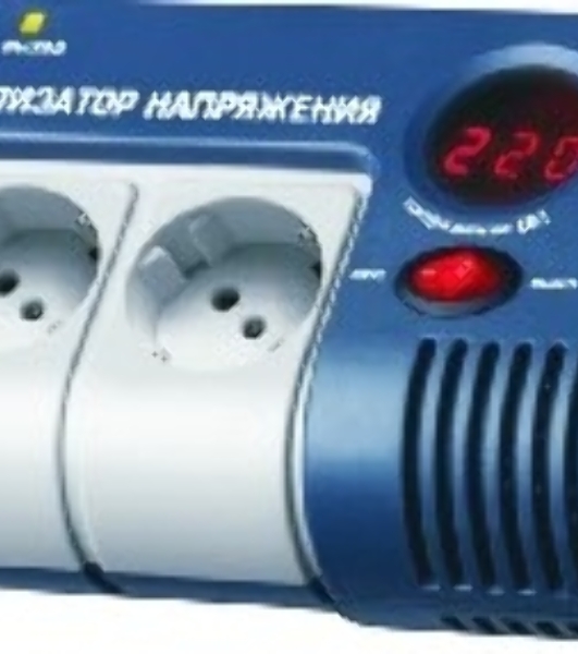 Стабилизатор RUCELF SRW-1000-D 1000ВА, диапазон 140-270,однофазный,управление релейное, дисплей,точность 220+-6%, КПД 98%.
