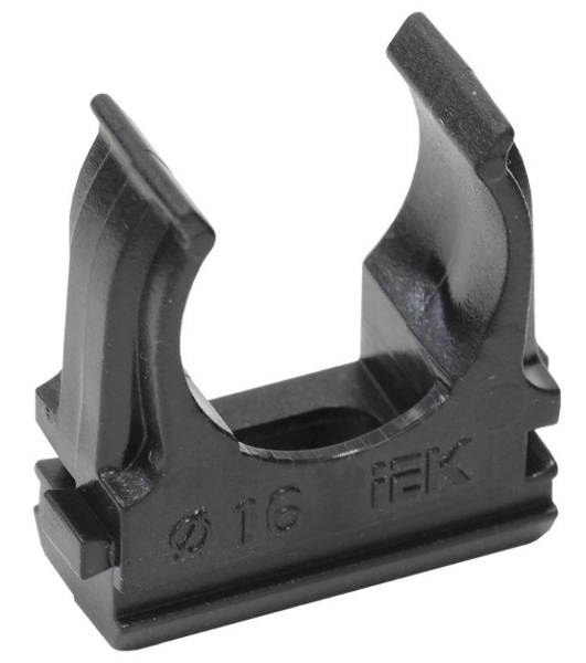 Держатель с защелкой CF16 IEK черный CTA10D-CF16-K02-100