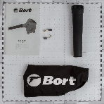 Воздуходувка Bort BSS-900-R 900Вт пит.:от сети синий, фото2