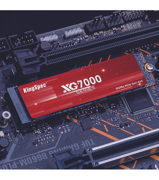 Накопитель SSD KingSpec XG7000, 1Tb, PCIe 4.0 x4, M.2 2280, NVMe, R/W 7400/6600