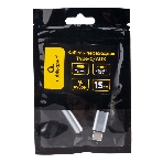 Кабель-переходник AUX Cablexpert CCA-UC3.5F-AL Type-C(M)/Jack3.5(F), алюминий+нейлон.оплётка, 0.15м, пакет, фото3