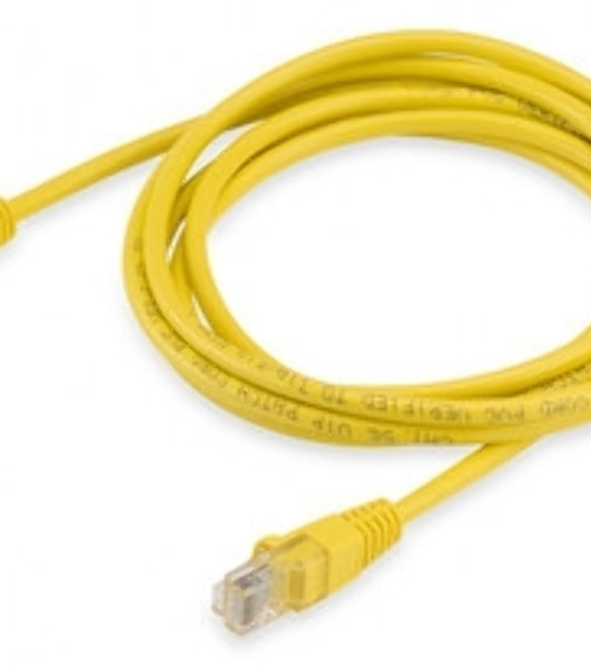 Патч-корд Buro UTP cat.5e 2м желтый RJ-45 (m)-RJ-45 (m)