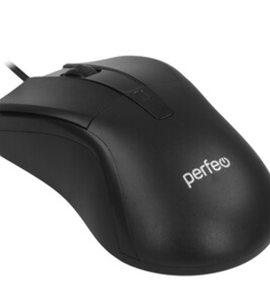 Мышь проводная Perfeo ORION черный/серый, 1000 dpi, USB, кнопки - 3