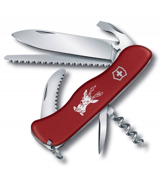 Нож перочинный Victorinox HUNTER (0.8573) 111мм 12функций красный