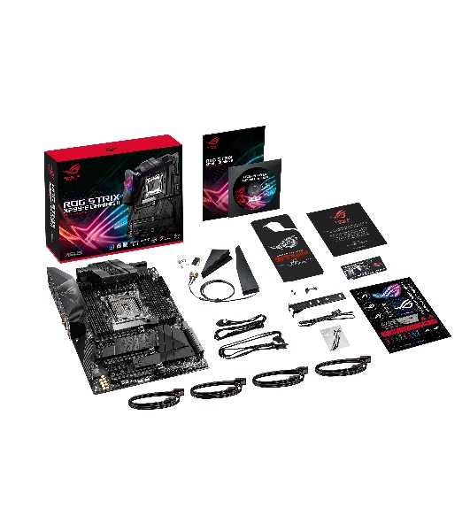 Материнская плата ASUS ROG STRIX X299-E GAMING II, LGA 2066, Intel X299, 8xDDR4, 8xSATA, 3xM.2, 1xPCIe 3.0 x8, 2xPCIe 3.0 x16, 1xPCIe x4, 1xPCIe x1, 2x 2.5Gb LAN, 1xUSB 3.2 Gen 2, 3xUSB 3.2 Gen 2, 2xUSB 2.0, 5x3.5 мм, 7.1, ATX