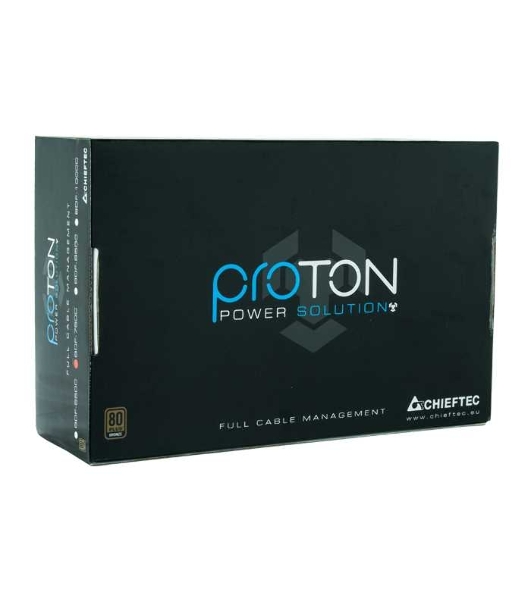 Блок питания Chieftec Proton BDF-850C, 850Вт, 80 PLUS Bronze, 140мм, модульный, черный