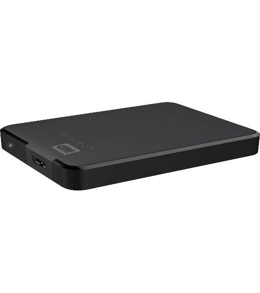 Внешний HDD 2.5' Western Digital Elements Portable, 2TB, USB 3.2 Gen 1 Type-A, 5400 rpm, черный