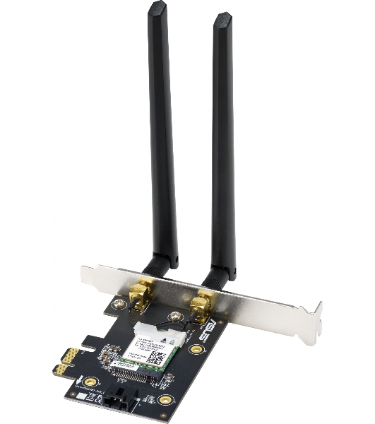 Сетевой адаптер ASUS PCE-AX1800 WIFI 802.11ax, 2402 + 574Mbpsб PCI-E Adapter, 2 антенны; 90IG07A0-MO0B00