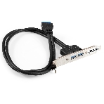 Планка портов в корпус 2xUSB 3.0 ExeGate BrctUSB3-2A (USB 3.0 20pin (IDC 20pin F) --> 2x USB 3.0 Af, кабель 20 см), фото3