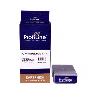Картридж струйный ProfiLine PL-PFI-107MBK для принтеров Canon IPF670/IPF680/IPF685/IPF770/IPF780/IPF785 с чернилами Matte Black