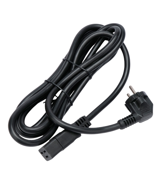 Кабель питания Cablexpert PC-S22-C19-2.5-3M, Schuko-C19, 3x2.5мм2, 16A, с заземлением, медь, 3м, черный, пакет